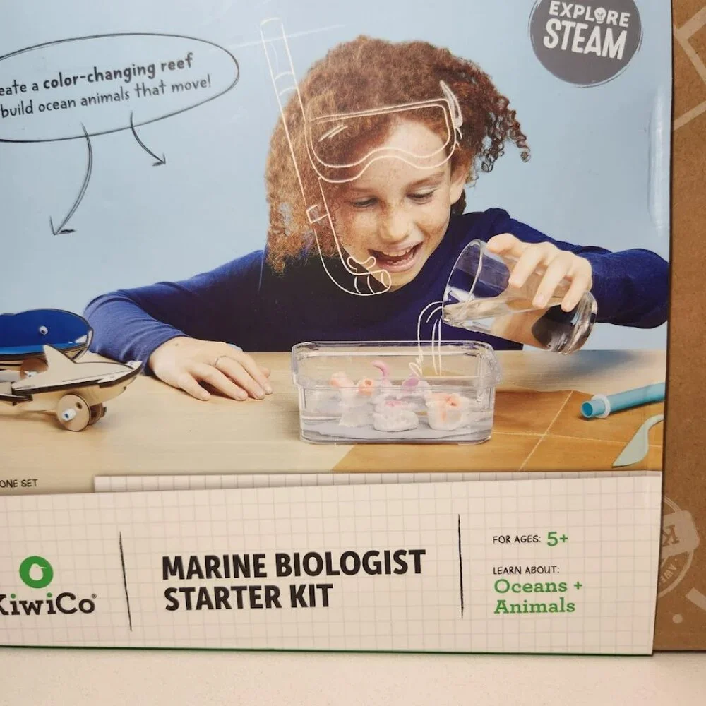 NEW KiwiCo. Kiwi Co.Marine Biologist Science Kit Biology Ocean Life coral reefs
